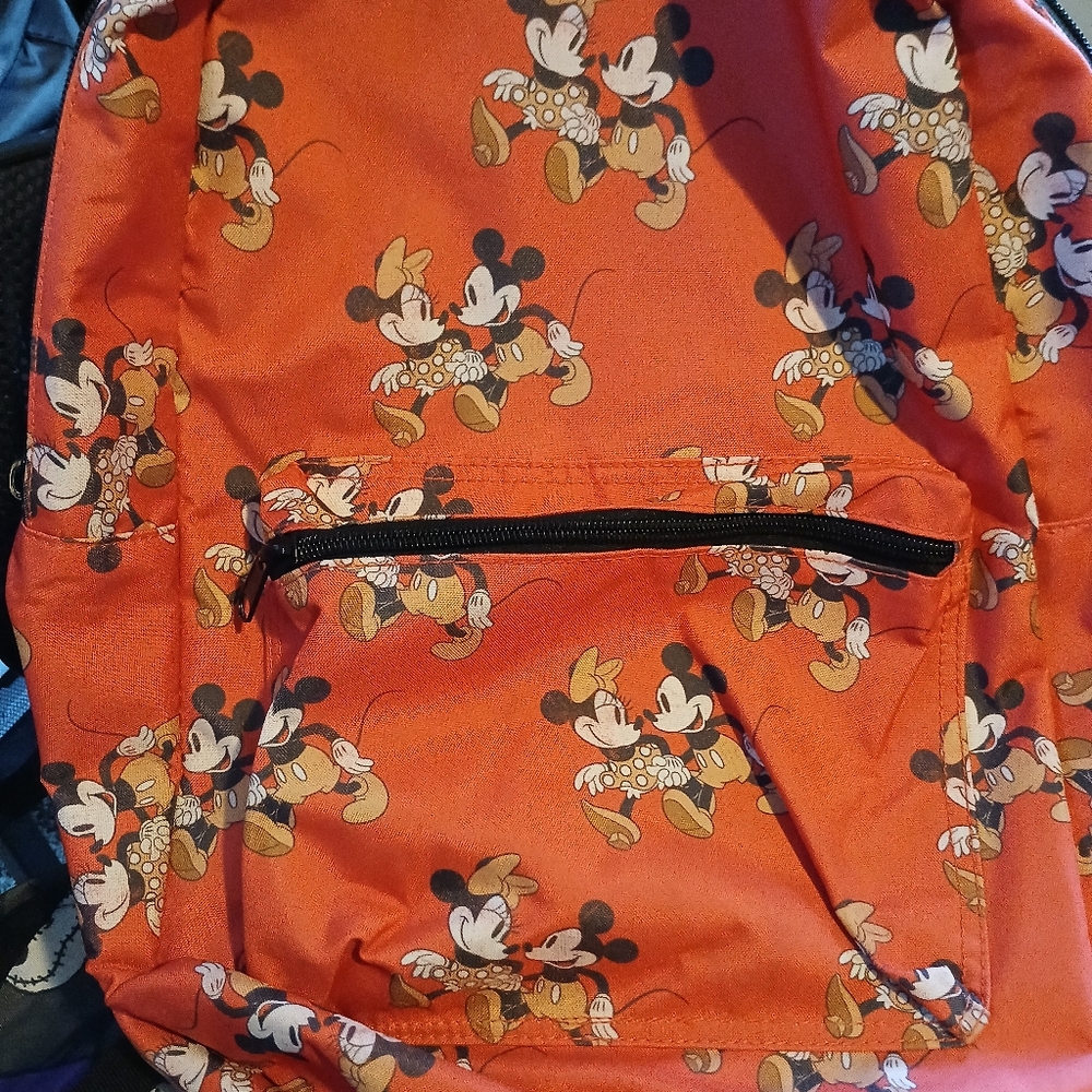 Disney Mickey Mouse Orange Backpack